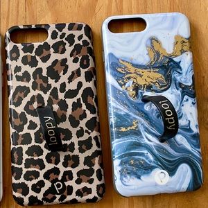 Loopy cases- Leopard and onyx iPhone 6/7/8 PLUS